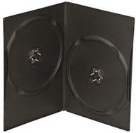 maxtek 7mm slim black double cd/dvd case: 100-pack for space-saving storage solution logo