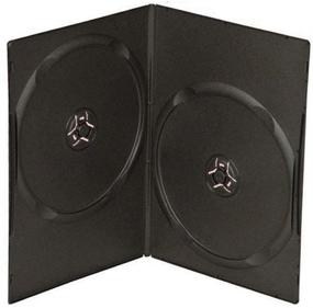 img 2 attached to Maxtek 7mm Slim Black Double CD/DVD Case: 100-Pack for Space-Saving Storage Solution
