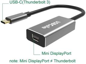 img 3 attached to 💻 High-Quality USBCele USB-C to Mini DisplayPort Adapter | MacBook Pro, iMac Pro, and More | 4K Cable Adapter with Advanced Chip