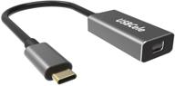 💻 high-quality usbcele usb-c to mini displayport adapter | macbook pro, imac pro, and more | 4k cable adapter with advanced chip logo