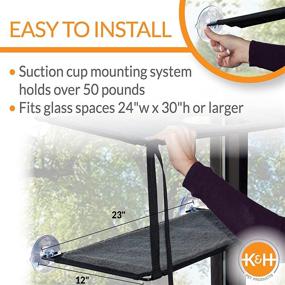 img 3 attached to K&amp;H Pet Products EZ Window Mount Kitty Sill - Single to Quad Level