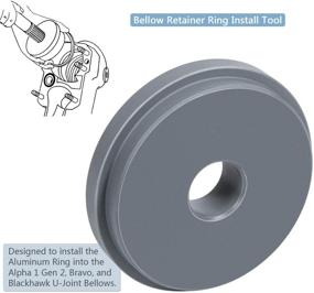 img 3 attached to Bellows Retainer Ring Installation Tool for Alpha 1 Gen 2, Bravo, and Blackhawk U-Joint Bellows - Replacement for Mercruiser 91-818162, Merc