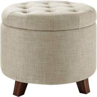 amazon basics upholstered storage footstool furniture logo