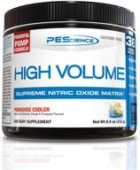 🔥 maximize your workout with pescience high volume nitric oxide booster pre workout powder - l arginine nitrate formula, paradise cooler flavor, 36 scoops, caffeine-free logo
