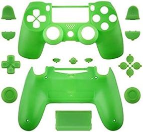 img 1 attached to 🎮 WPS Matte Controller Case Collection Full Housing Shell + Full Buttons for PS4 Playstation Slim Pro (JDM-040) Controller - Green