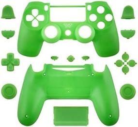 img 3 attached to 🎮 WPS Matte Controller Case Collection Full Housing Shell + Full Buttons for PS4 Playstation Slim Pro (JDM-040) Controller - Green