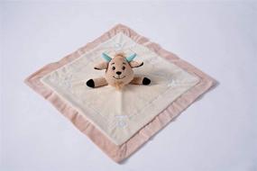 img 4 attached to Capricorn 18x18 Zodi Baby Security Blanket - Embroidered Animal and Blanket Design in Soft Polyester - Unisex Infant/Toddler Swaddle/Receiving Comfort Gift, Neutral Color