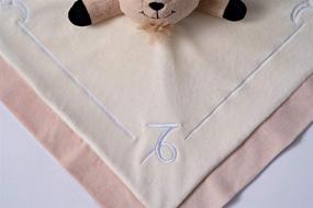 img 2 attached to Capricorn 18x18 Zodi Baby Security Blanket - Embroidered Animal and Blanket Design in Soft Polyester - Unisex Infant/Toddler Swaddle/Receiving Comfort Gift, Neutral Color