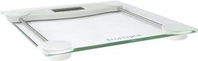 img 1 attached to 📊 Bluestone Digital Body Weight Bathroom Scale - Step-On Weighing Machine - Accurate Measurements in 0.2 lb Increments - Large LCD Display & Clear Glass Base by Bluestone