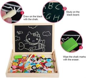 img 2 attached to 🎨 Magnetic Chalkboard Drawing Pad for Educational Sketching