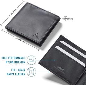 img 3 attached to 👜 Allett Leather Wallet with Built-in Blocking Pocket