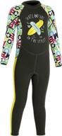 🌞 dive & sail kids 2.5mm wetsuit long sleeve one piece with uv protection and thermal swimsuit logo