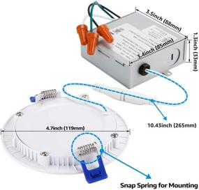 img 1 attached to 💡 Кружковый светильник Torchstar Ultra Thin: сертифицированное промышленное электротехническое решение