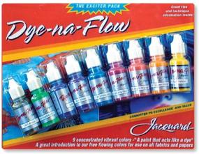 img 1 attached to 🌈 Dive into Vibrance with Jacquard Dye-Na-Flow Exciter Pack: 9 Captivating Colors