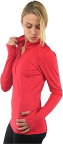 img 3 attached to 👚 Essential Women's Quarter Zip Pullover by Alex + Abby