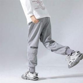 img 2 attached to 👖 Black032 Elastic Sweatpant for Boys - B YCR Uniform Boys' Clothing