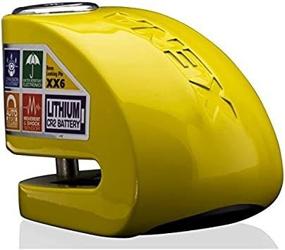 img 3 attached to 🔒 XENA Motorcycle Disc Lock Alarm Yellow - Ultimate Security for Your Bike