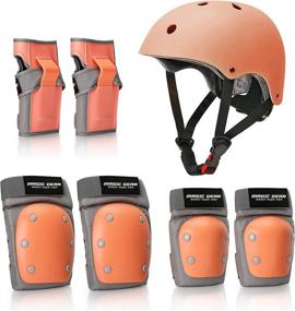 img 4 attached to 7-in-1 Adult Protective Gear Set: Adjustable Bike Helmet for Skateboard, Roller Skating, Scooter, Biking - Includes Helmet, Wrist Guards, Elbow Pads, Knee Pads - Adults and Kids Sizes