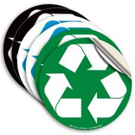 🗑️ trash bin decal: recycle sticker logo