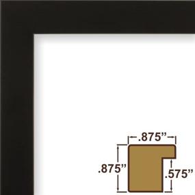 img 3 attached to 🖼️ Craig Frames Confetti: 22 x 28 Inch Modern Black Picture Frame with 18 x 24 Inch Photo Mat