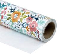 🎁 premium wrapaholic wrapping paper roll: stunning floral design for birthday, mother's day, wedding & baby shower - large roll, 30 inch x 33 feet logo
