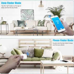 img 3 attached to Телефонный кошелек-поиск ключей - антипотерянный Bluetooth трекер для ключей, сумок и багажа - умное устройство для поиска с помощью приложения - белый