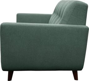 img 2 attached to 🛋️ Rivet Sloane Mid-Century Modern Loveseat Sofa - Amazon Brand: Emerald Green, 64.2"W