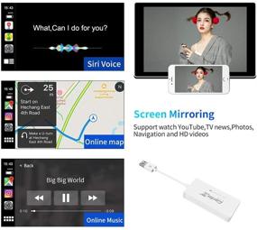 img 2 attached to 📱 CarlinKit Беспроводной донгл CarPlay USB с проводным подключением Android Auto для автомобильного радио Android версии 4.4.2 и выше - необходимый аксессуар с совместимостью приложения AutoKit.