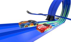 img 3 attached to 🏎️ Tracer Racers Speedway Toy Set with Remote Control & Play Vehicles