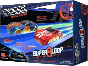 img 2 attached to 🏎️ Tracer Racers Speedway Toy Set with Remote Control & Play Vehicles