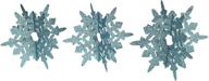 ❄️ sparkling blue snowflake centerpieces (set of 2) - ideal winter & christmas party decorations логотип