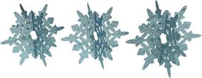 img 4 attached to ❄️ Sparkling Blue Snowflake Centerpieces (Set of 2) - Ideal Winter & Christmas Party Decorations