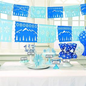 img 2 attached to ❄️ Sparkling Blue Snowflake Centerpieces (Set of 2) - Ideal Winter & Christmas Party Decorations