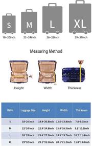 img 1 attached to Suitcase Protector Dustproof Anti Scratch Luggage City Travel Accessories and Luggage Carts