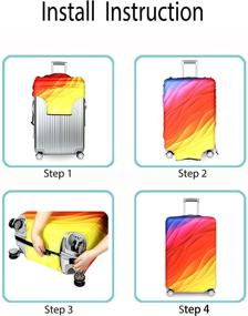 img 3 attached to Suitcase Protector Dustproof Anti Scratch Luggage City Travel Accessories and Luggage Carts