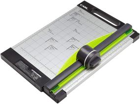 img 4 attached to 🔪 CARL 12-Inch Green Friendly Professional Rotary Paper Trimmer - 15 Sheet Cutting Capacity, Black/Silver