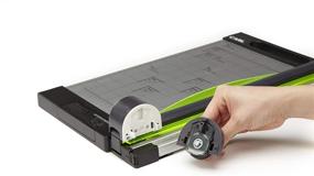 img 3 attached to 🔪 CARL 12-Inch Green Friendly Professional Rotary Paper Trimmer - 15 Sheet Cutting Capacity, Black/Silver