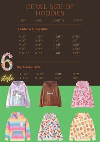 img 3 attached to Girls' Unicorn Sweatshirts: Toddler & Kids II Little Girl's Pullover Tops, Sweaters, and Hoodies