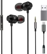 oconee 3 in 1 wired headphones with microphone and multiple connectors 🎧 for pc, laptops, and smartphones - perfect for home office and online meetings logo