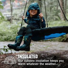 img 2 attached to Ultimate Waterproof Rainboot Phaser 2 Темные Детские Ботинки - Идеальные для активного отдыха на свежем воздухе