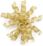 🎀 ct craft llc large gold self-adhesive burst bow - 4 inches wide (6 count) - accessory for gift wrapping logo