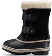 👢 зимние сапоги sorel youth strap для мальчиков логотип