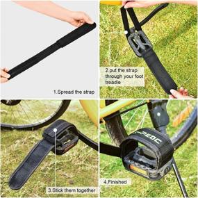 img 3 attached to 🚲 ZOSEN Nylon Bicycle Pedal Straps - Versatile Gear for Fixed Gear & Mountain Bikes - Perfect for Beginners