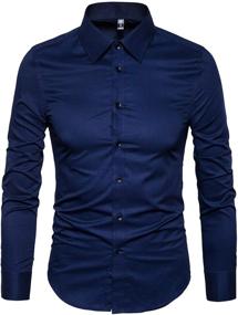 img 3 attached to 👔 Stylish LOCALMODE Sleeve Button Casual Business Shirt: Ultimate Professional Attire for Every Occasion