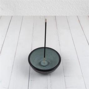 img 2 attached to Kaizen Casa Incense Holder - Incense Burner Bowl for Stick and Stone Incense - Ash Catcher for Home, Office, Yoga Meditation - Dimensions: 4.5x4.5x1.75 inches