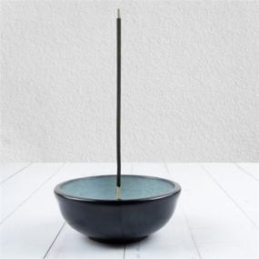 img 3 attached to Kaizen Casa Incense Holder - Incense Burner Bowl for Stick and Stone Incense - Ash Catcher for Home, Office, Yoga Meditation - Dimensions: 4.5x4.5x1.75 inches