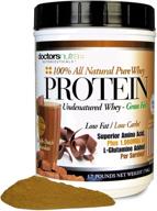 🍫 pure 100% grass fed whey protein - undenatured by doctors nutra nutraceuticals, double dutch chocolate flavor, low carb low fat, enriched with natural ultrafiltered l-glutamine, 1000mg logo
