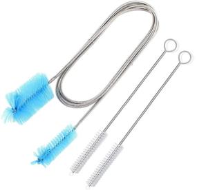 img 4 attached to 🧹 Efficient Flex Brush Set: Dual-Ended Nylon Drain Cleaner for Hair Clogs - Includes 67 inch Pipe Cleaning Brush and 2 x 8-inch Tube Brushes