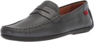 stylish and breathable: marc joseph new york perforated men's shoes logo