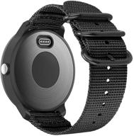 🎵 fintie 20 мм мягкий нейлоновый заменительный браслет для garmin vivoactive 3 и venu sq - совместим с музыкальными смарт-часами логотип